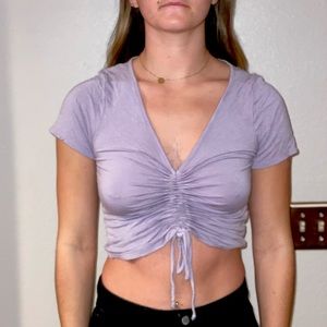 Gaze Pull-Tie Crop Top size M